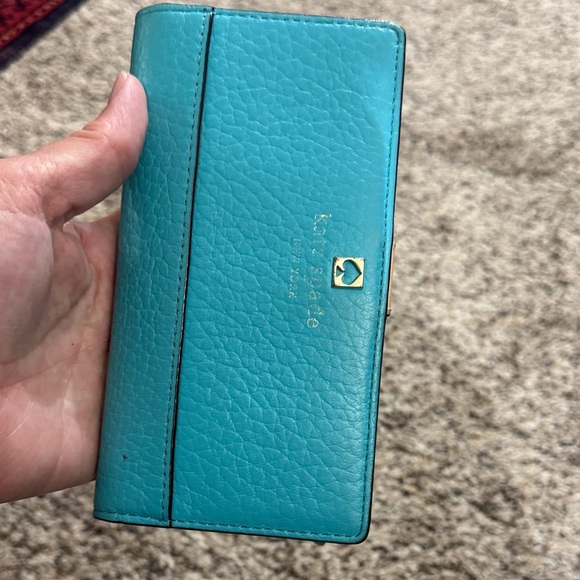 Kate Spade Turquoise Leather Wallet - Picture 6 of 6